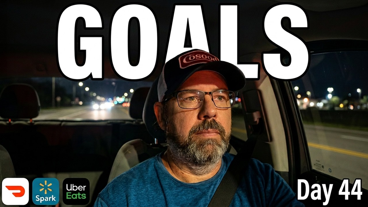 Derek looking forward through the windshield while considering the goals of Funding the Dream