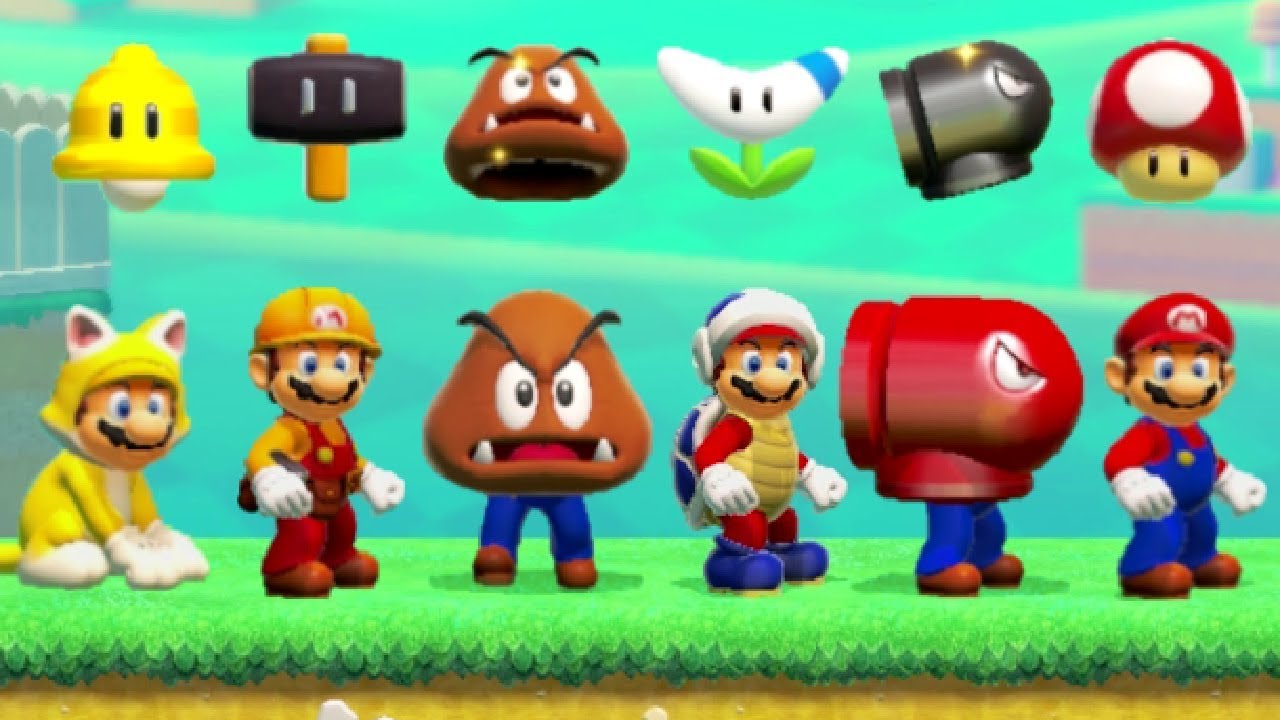Super Mario Maker 2 All Power Ups Youtube Super Mario Maker 2 All Power Ups Youtube