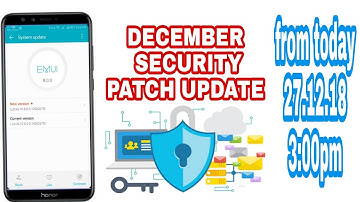 Honor 9 lite December security patch update (navigation gesture?)
