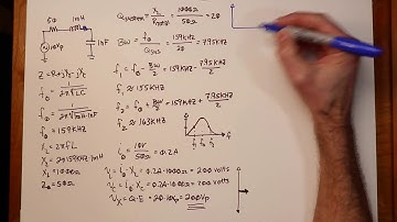 AC Electrical Circuit Analysis: Series Resonance Example