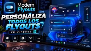 Como Personalizar Windows con Modern Flyouts 🔥 Cambia los Flyouts por un Estilo Moderno y Futurista✅ screenshot 5
