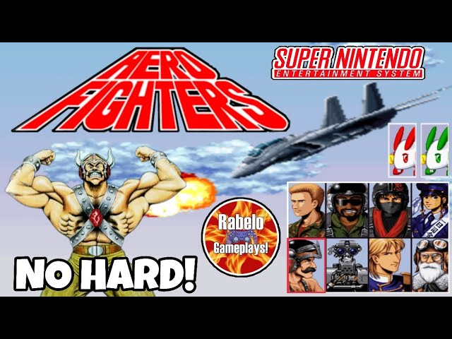 O MELHOR JOGO DE AVIâo AERO FIGHTERS (SNES) Completo (HD, 30FPS