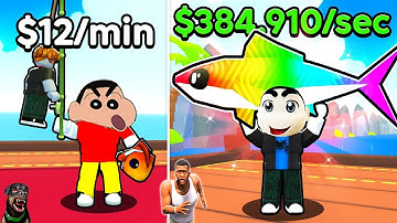 SHINCHAN NOOB vs PRO vs HACKER in UNTITLED FISHING with FRANKLIN & CHOP