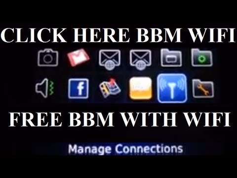 Using your BBM with WI-FI FOR FREE