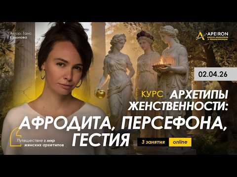 Таис Крымова: Курс «архетипы Женственности: Афродита, Персефона, Гестия» 2 Апреля. @apeironschool
