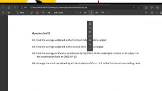 DBMS Question Set 25. Profile