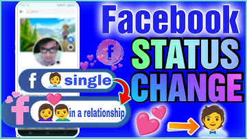 FACEBOOK RELATIONSHIP STATUS CHANGE | how to change single status to in a relationship❤️💕😘😍