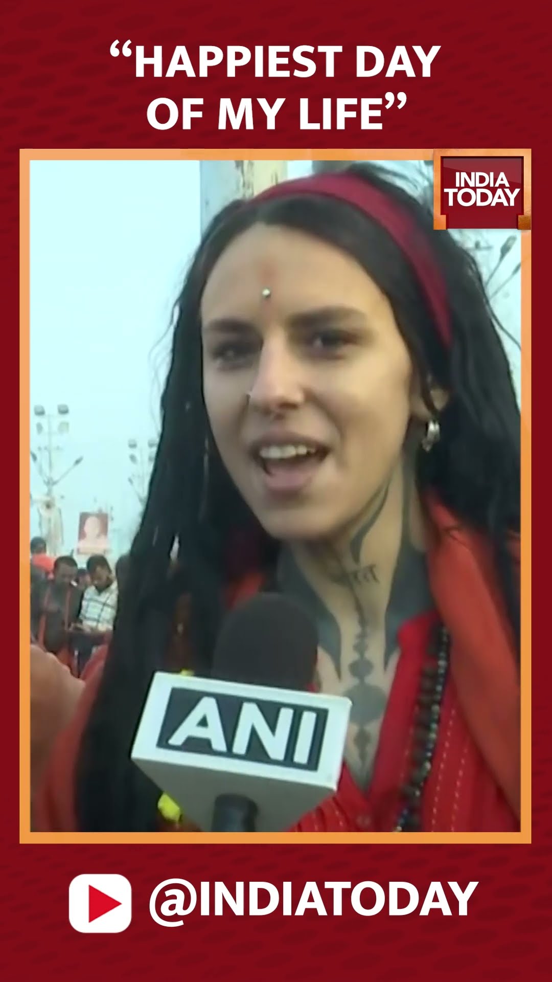 Ukrainian Devotee Shares Joy On Mahakumbh #mahakumbh2025 #prayagraj #shorts