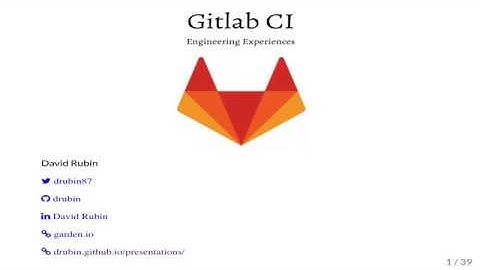 Designing a gitlab CI system developers will love [CI/CD Meetup - 20.11.2018]