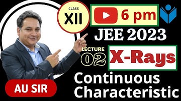X-Rays JEE | L2 | Continuous & Characteristics X-Rays | JEE Main 2023 | JEE Advanced 2023 | IIT-JEE