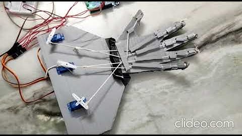 Animatronic Hand - Project assignment for Skyfi Labs online course - by Swetha Vaidyanathan