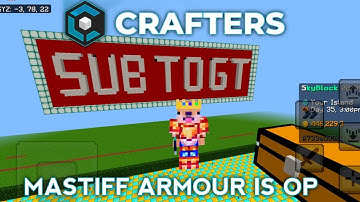 MASTIFF ARMOUR IS OP IN CRAFTERSMC SKYBLOCK 🚀🚀