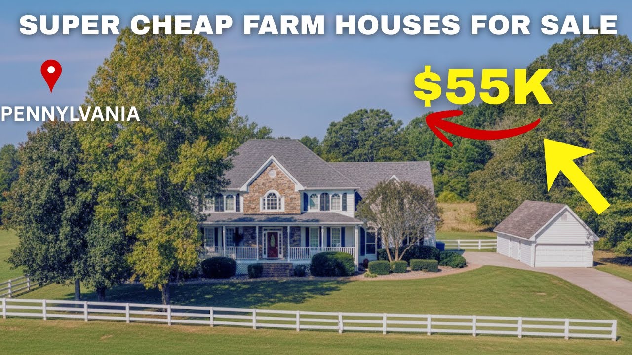 5  SUPER CHEAP Farmhouses in Pennsylvania, You can BUY Right Now!