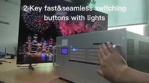6U 36x36 Modular Matrix Switch OEM&ODM , with Audio breakout, Videowall scaling, seamless switching