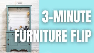 Before/After Series Ep. 5 | Hutch Turned Coffee Bar | Furniture Flipping Teacher