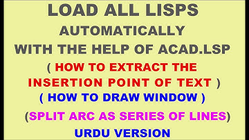 HOW TO LOAD ALL LISP AUTOMATICALLY AND OTHERS LISP | AutoCAD (URDU/HINDI)