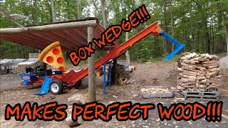 #415 Perfect Firewood: Eastonmade 'Pizza' Box Wedge This is the Real Deal!!