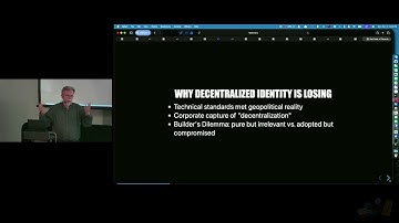 Sad State of Decentralized Identity, and What To Do About It