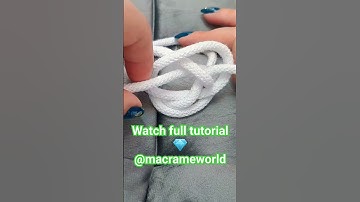 Diamond knot #tutorial #macrame #diy #shorts
