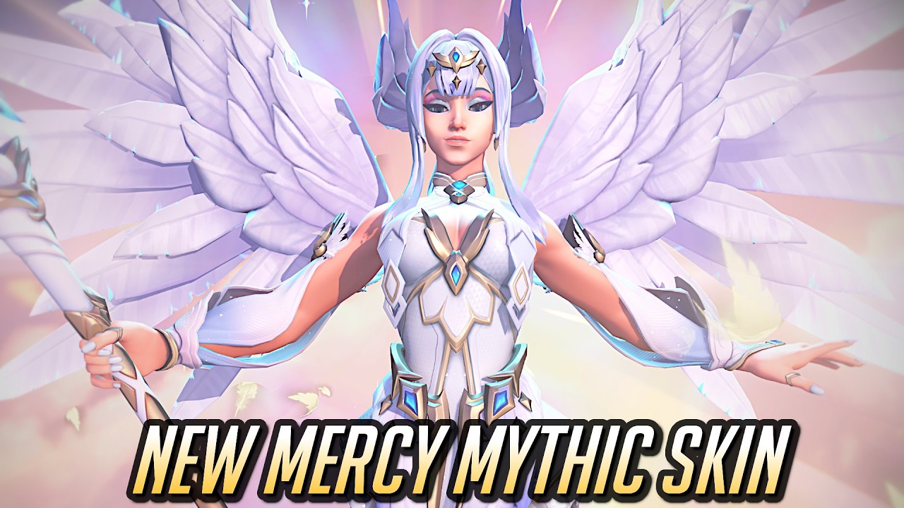 🤍 Mercy's NEW Celestial Guardian Mythic Skin 🤍 - Overwatch