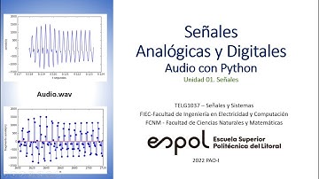 Señales Analógicas y señales Digitales, gráfica con Python