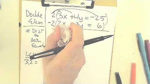 Algebra 1 (Section 6.3: Elimination, Multiplying/Distribution) Day 2
