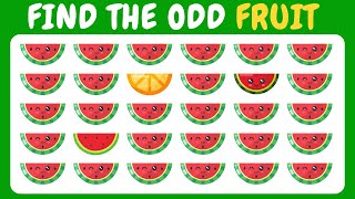 Find The Odd One Out - Fruit Edition 🍉 | EMOJI Quiz | Find Odd One Out