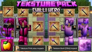 Teksture PVP Faithfull • Chillihero • Blush 256x &amp; Pink Lotus 256x • Minecraft 1.17.30 ( Bedrock )