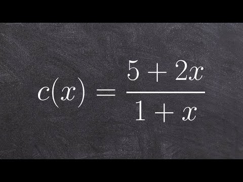 Find the x and y intercepts of a rational function