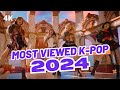 Top 100 most viewed kpop songs of 2024 april  week 4