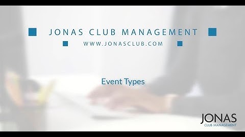 Event Management - Event Types