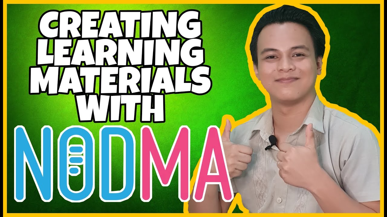 CREATING LEARNING MATERIALS WITH NODMA [TUTORIAL] - YouTube