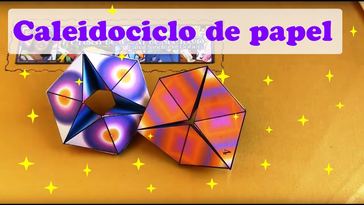 COMO FAZER UM CALEIDOCICLO - BRINQUEDO DE PAPEL