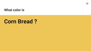 Corn Bread color #eec657 hex Cool Yellow color eec657