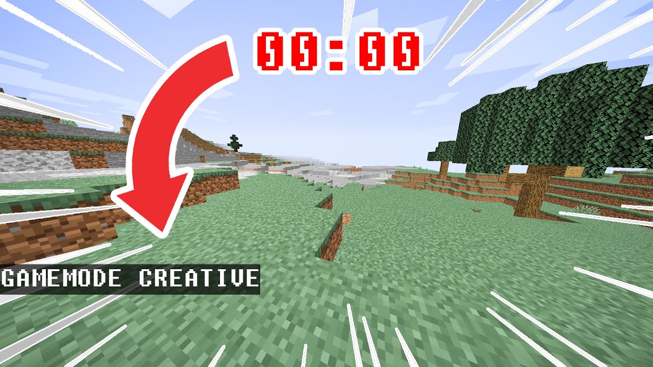 MINECRAFT BUT I GET CREATIVE MODE EVERY MINUTE - YouTube