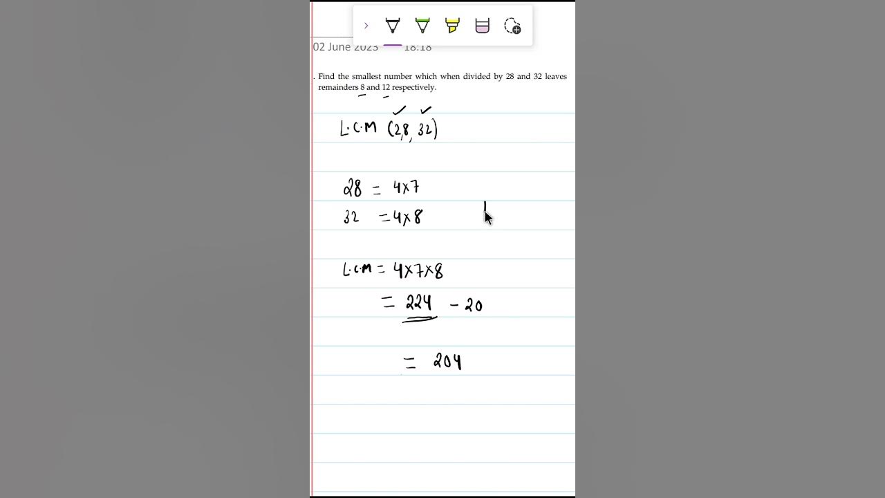 Find The Smallest Number Which When Divided By 28 And 32 Leaves find-the-smallest-number-which-when-divided-by-28-and-32-leaves