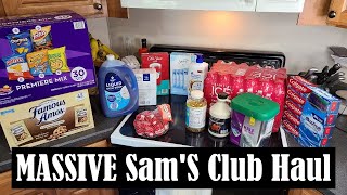 SUPER HUGE SAM'S CLUB HAUL! || ALDI, MEIJER, SAM'S CLUB, & OUTLET GROCERY HAUL WITH PRICES