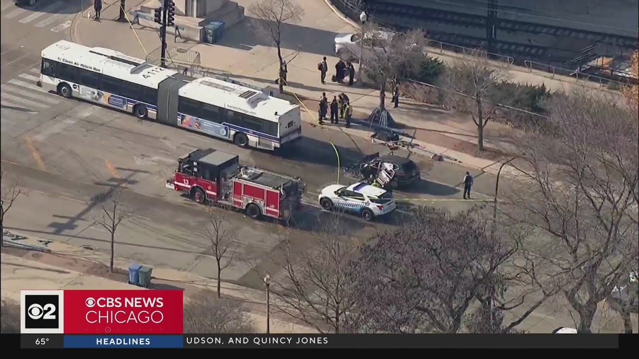 SUV involved in CTA bus crash - YouTube