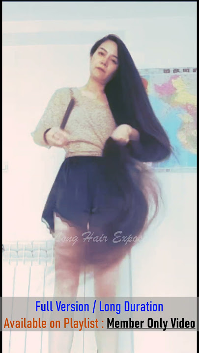 Long Hair Expose | #shortsvideo #longhair #longhairponytail #longhairasian  #domesticlonghair