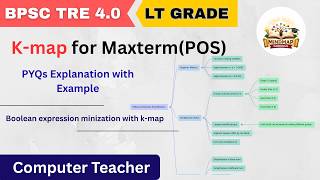Bpsc tre4 | 4 variable k-map for Maxterm(POS) | tre3 PYQS | part 2 #bpsctre4 #computerscience