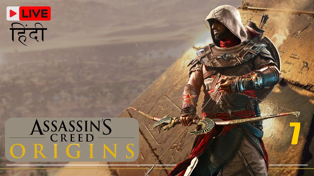 🔴Bayek's Journey Through The Sands | AC Origins | Part - 7 in Hindi