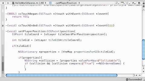 Cocos2D iPhone Tutorials - 20 - Watching the Dude Bump into Stuff!