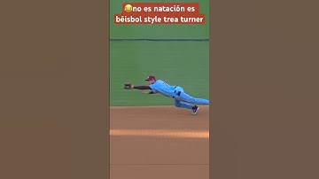 ¡😂Esto no es natación, es béisbol! Trea Turner style! #parati #youtube #youtubeshorts #treaturner