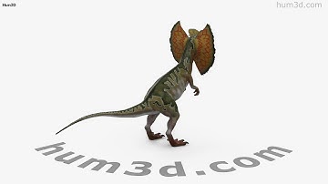 Dilophosaurus with Neck Frill 3D model by 3DModels.org