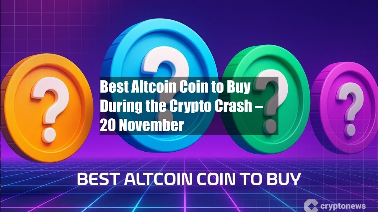 Best Altcoin Coin to Buy During the Crypto Crash – 20 November - YouTube