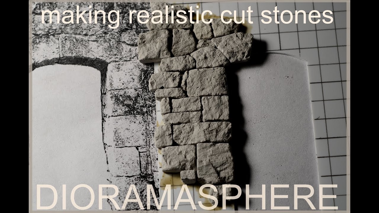 Making Realistic Cut Stones For Models - Dioramas - Vignettes and scale scenes - YouTube