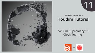 Cloth Tearing - Houdini Vellum Tutorial 11/Patreon Preview