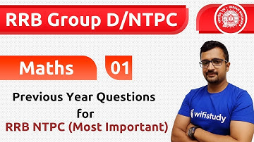 5:00 PM - RRB Group D/NTPC 2019 | Maths by Sumit Sir | Previous Year Questions for RRB NTPC