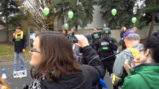 Walmart Black Friday Protest 2013 in Bellevue, Washington, Factoria Mall