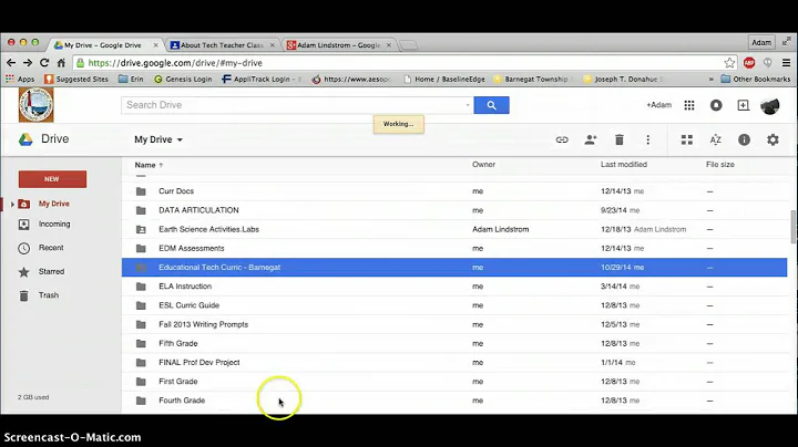 Share a Folder through Google Classroom
